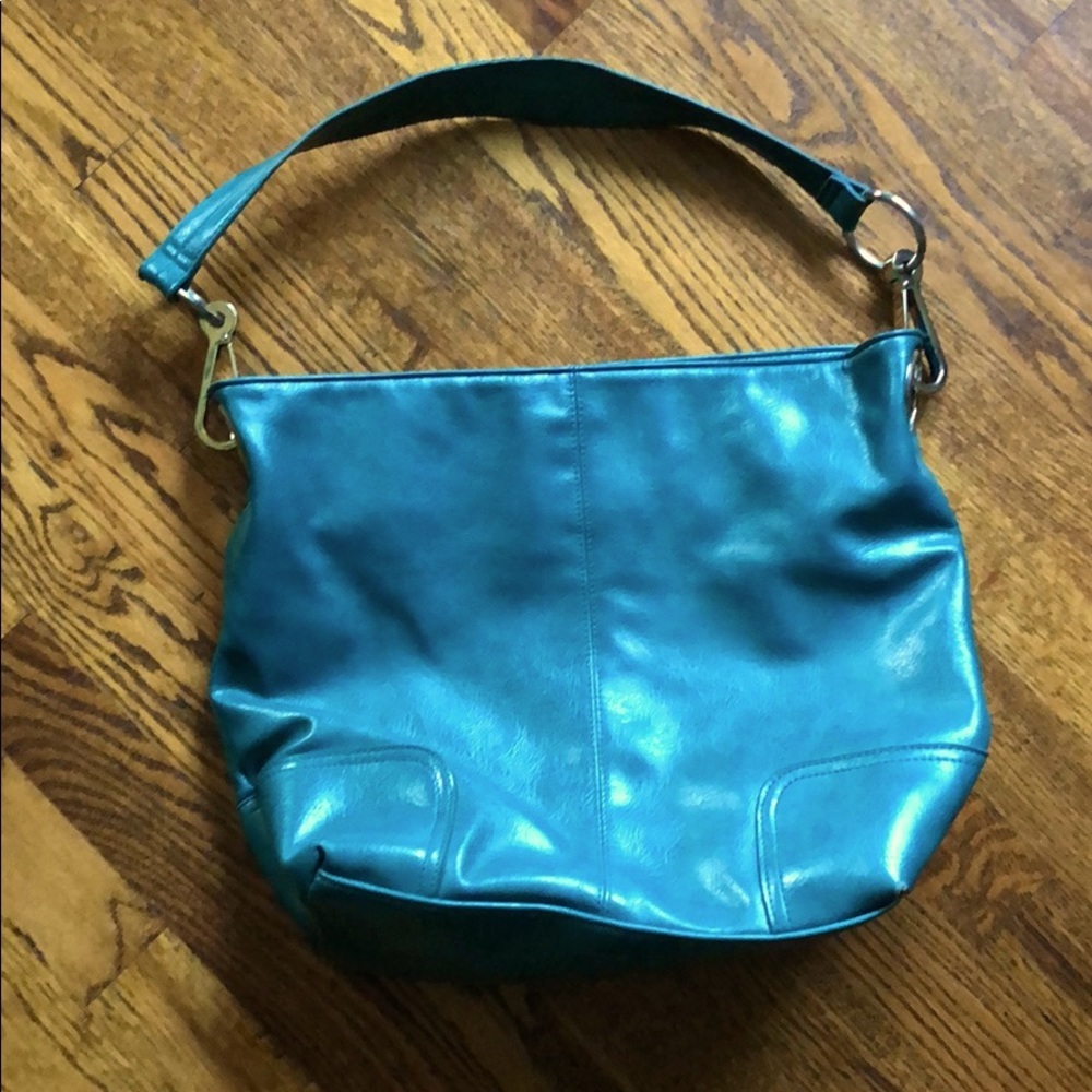 Bueno Teal w/ Silver Hardware Purse Med/Lg